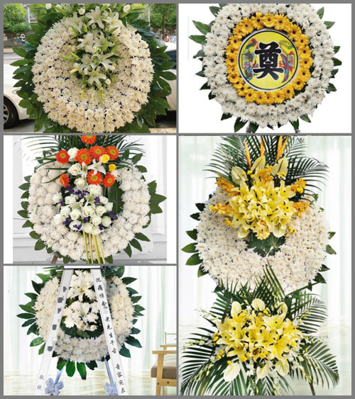 山西晋中榆社县兰峪乡下咱则村花圈速递